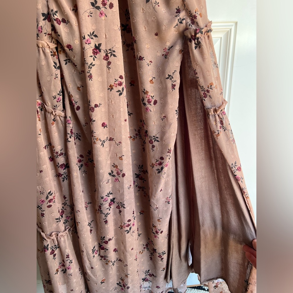 STORIA FLORAL AND EYELET MAXI DRESS - Picture 9 of 10